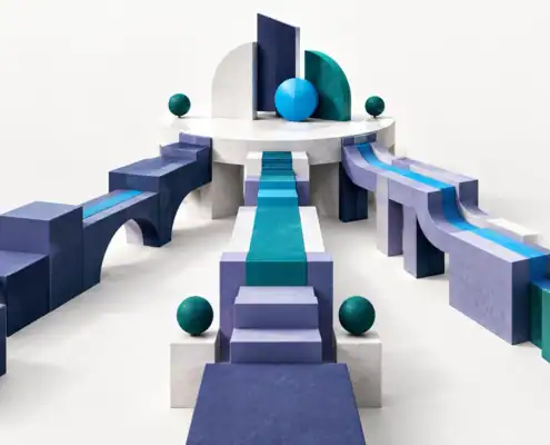 Three distinct architectural routes leading to one platform, illustrating workforce engagement choices.